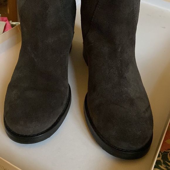 Jimmy Choo Doreen sz 40.5 suede smoke - Picture 7 of 12